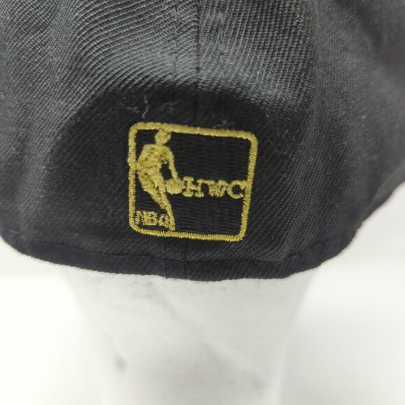 Golden State Warriors Hat Gold And Black New Era 7 5/8 100% Wool - Picture 6 of 11